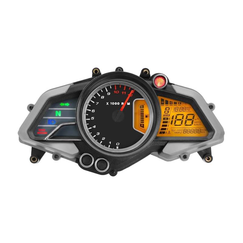 Tacho Motorrad 12000RPM -Computer-geschwindigkeitsmesser-grüne Meter Tach Öl Gauge Wasser Temp Meter Motor Elektronische Dash Board Für Bajaj 200NS von QYDNCIOSW