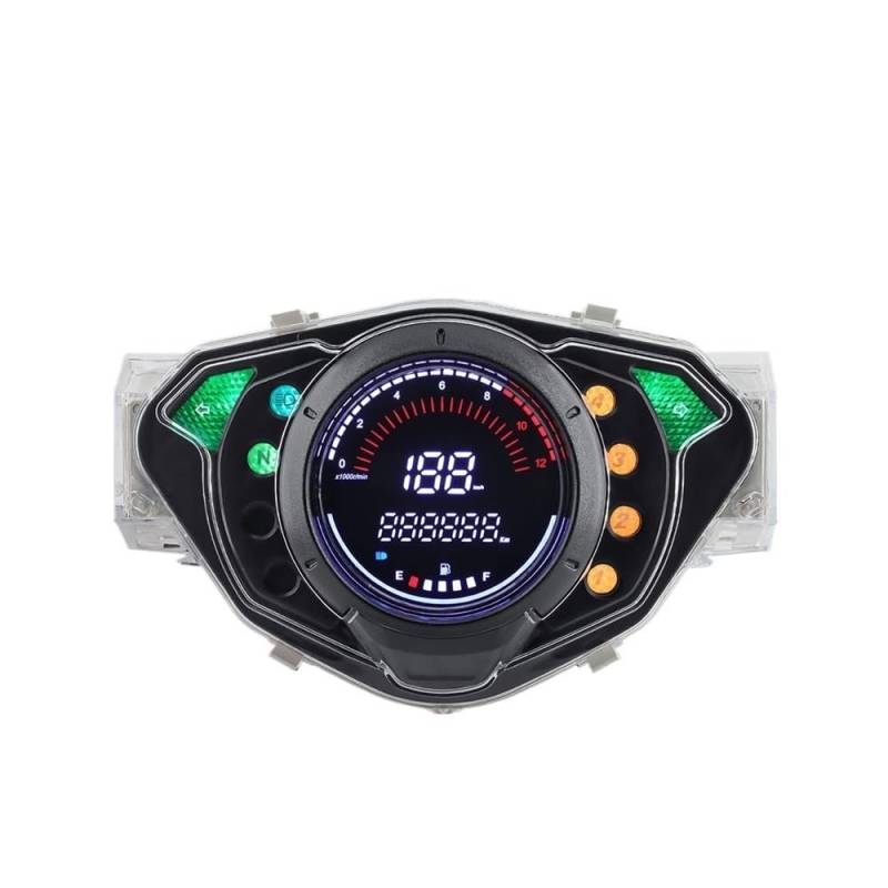 Tacho Motorrad Digital Tacho Kilometerzähler Motor Instrument Tankanzeige 12000 RPM Drehzahlmesser Dashboard Für Honda von QYDNCIOSW