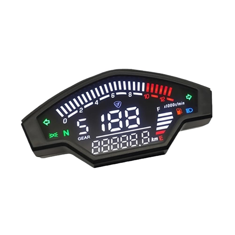 Tacho Motorrad Tachometer Anzeige Motorrad Digital Manometer Wasserdicht Präzision Für Vortex200 Motorrad Kit von QYDNCIOSW