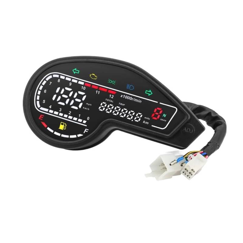 Tacho Motorrad Tachometer Für Honda NXR150 125 Bros 2003-2014 CRV XR150 GY200 CRV Digital Kilometerzähler Tachometer von QYDNCIOSW