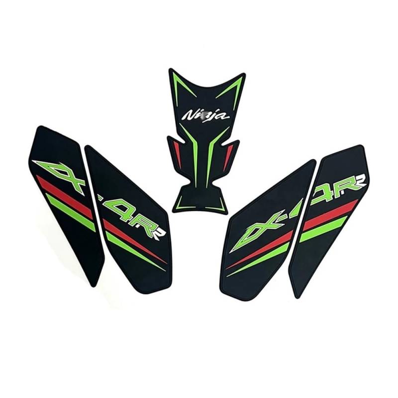 Traktionspad Motorrad FÜR KA&WASAKI ZX4RR ZX4R ZX-4R ZX-4RR ZX-4R 2023 Schutzaufkleber Motorrad 3D Gummi Kraftstofftankauskleidung von QYDNCIOSW