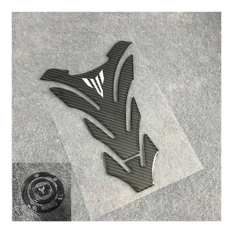 Traktionspad Motorrad Motorrad Carbon Fiber TankPad Schutz Heizöl Abdeckung Aufkleber Fit Für YA&MAHA MT-07 MT-09 FZ07 FZ09 MT07 MT09 von QYDNCIOSW