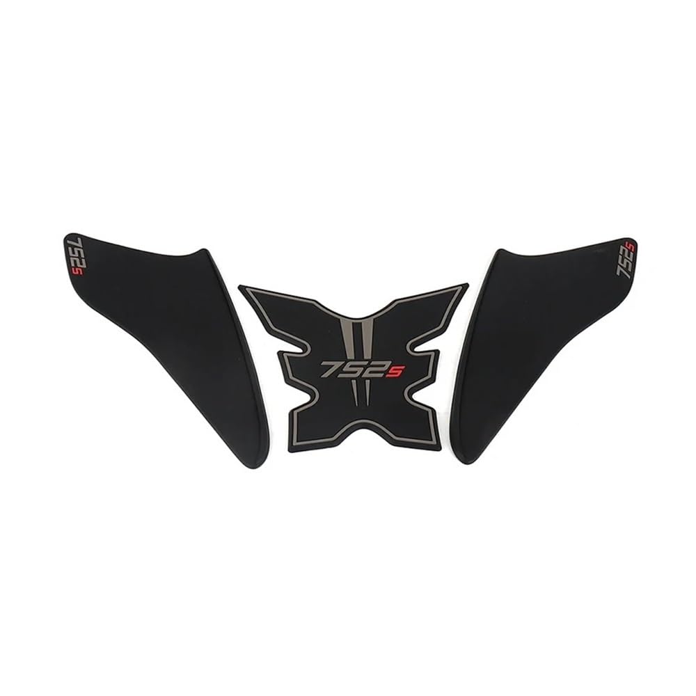 Traktionspad Motorrad Motorradzubehör Für Benelli 752s 752 S 752S rutschfeste Seiten-Kraftstofftank-Pads Aufkleber Wasserdichtes Pad-Aufkleber-Kit von QYDNCIOSW