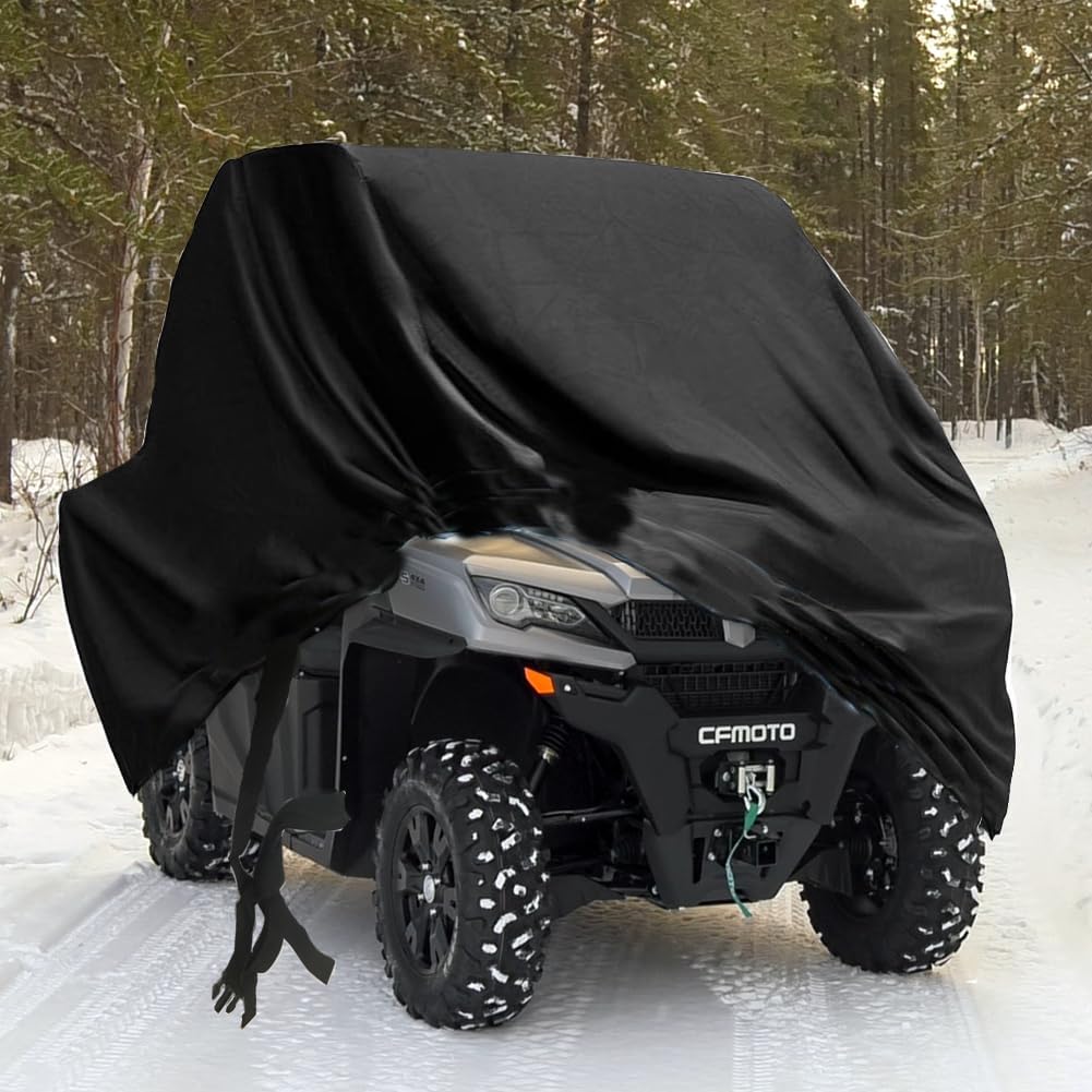 QYMOTO CFMOTO UTV-Abdeckung für 2- bis 3-Sitzer, 420D, strapazierfähig, für CFMOTO Abdeckung Uforce Zforce 500, 600, 800, 950, 1000, 320 x 150 x 170 cm von QYMOTO