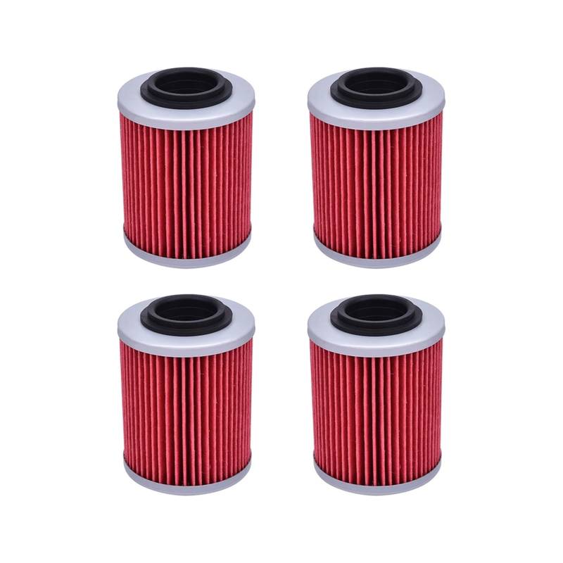 Motorrad Ölfilter for 1000 2017 1000 15-2018 2020 2021 2022(4pcs Red) von QYPFTMRZ