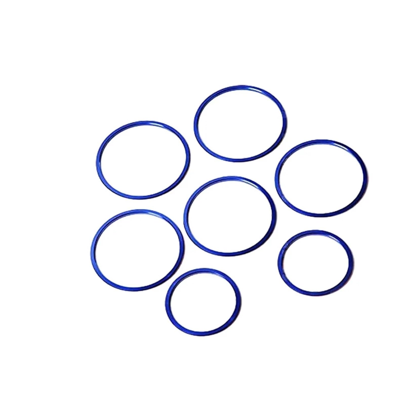 QZCDSU 7-teilige rote Klimaanlagen-Entlüftungsauslass-Ringabdeckung for C C43 C63 AMG GLC-Klasse 2015–2019 Abdeckung für Wechselstromsteckdose(Blue) von QZCDSU