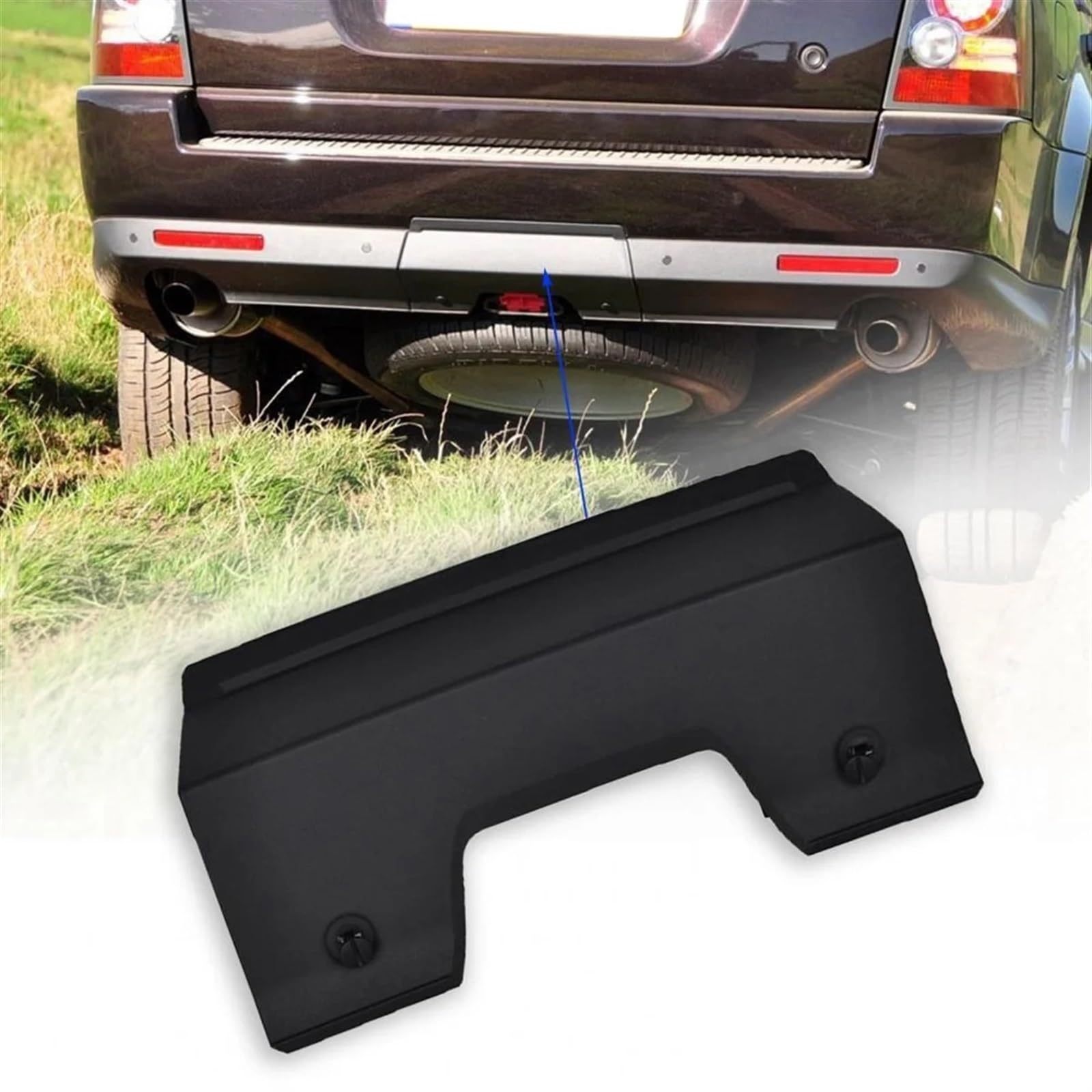 QZCDSU Auto-hintere Stoßstange, Abschleppöse, Abdeckung, hintere Abschlepphakenkappe, Zubehör LR015132, for Land Rover, for Range, Rover 2010–2013 Stoßstangen-Abschlepphakenabdeckung von QZCDSU