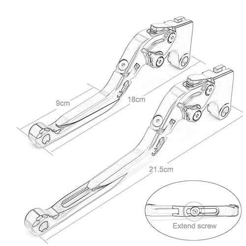 Bremsen Kupplung Stange Für B&MW S1000XR S1000 XR 2015 2016 2017 2018 Motorrad Kupplung Bremshebel Ausziehbare Verstellbare Griffgriffe Bremsgriff(4) von QZQXEMEDQ