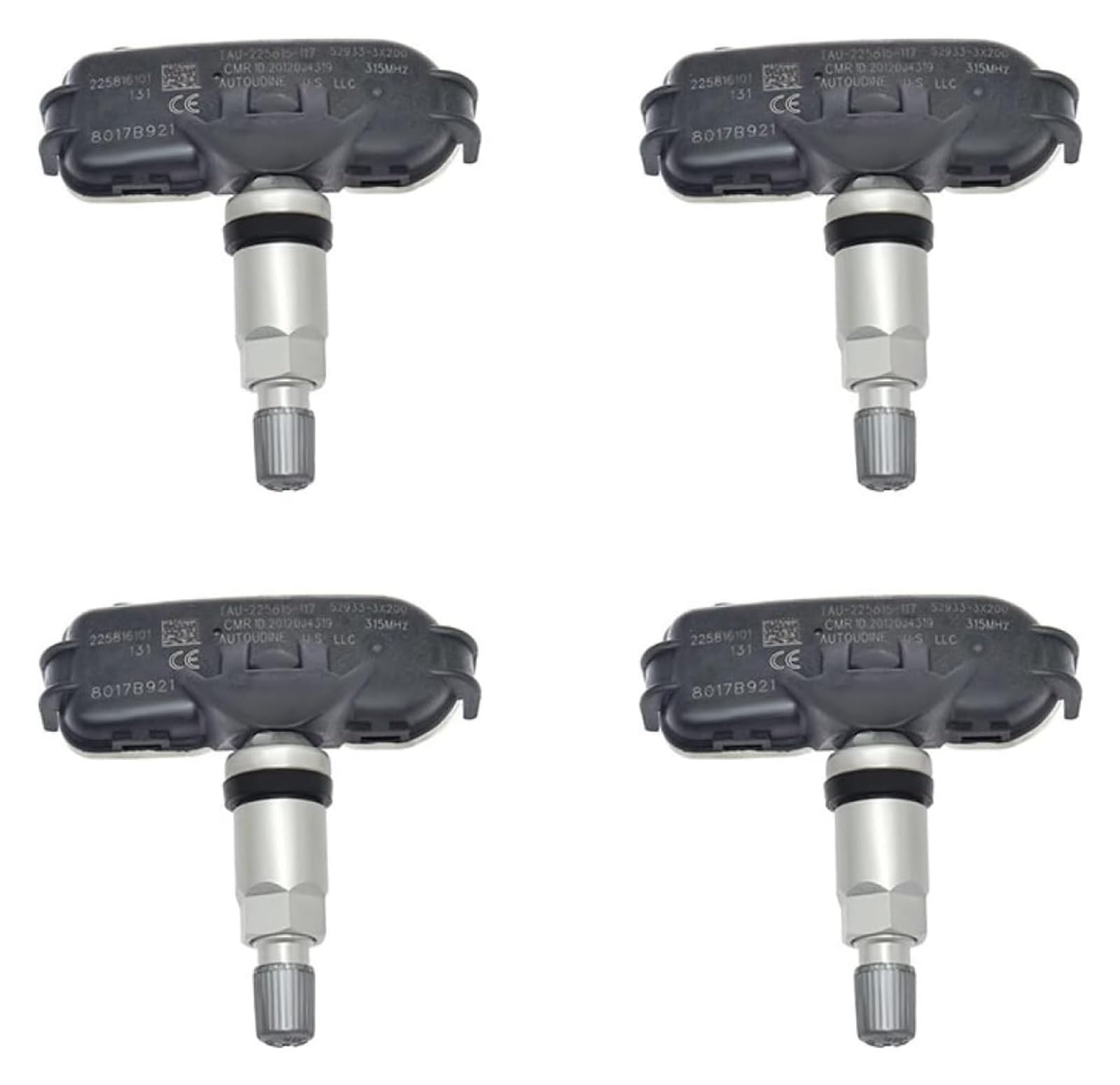 Reifensensor Für Kia Für Rio 2012 2013 2014 2015 2016 2017 Reifen Luftdruck Sensor 52933-3X200 1/4Pcs Auto Reifendruck Sensor(4pcs) von QZQXEMEDQ