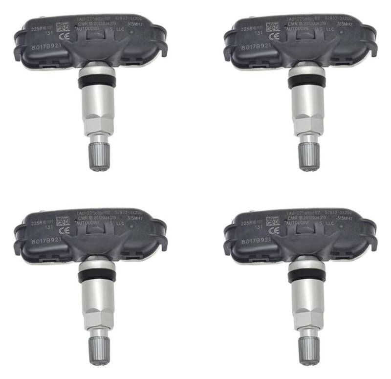 Reifensensor Für Kia Für Rio 2012 2013 2014 2015 2016 2017 Reifen Luftdruck Sensor 52933-3X200 1/4Pcs Auto Reifendruck Sensor(4pcs) von QZQXEMEDQ