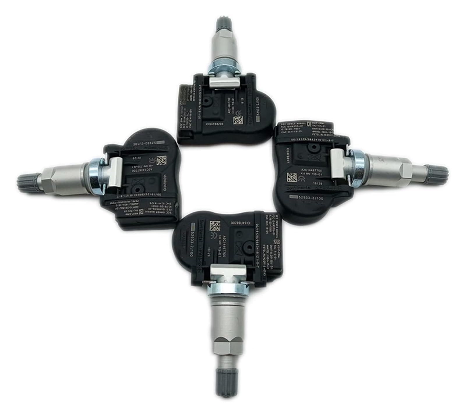 Reifensensor Für Kia Für Sorento 2017 2018 52933-2J100 529332J100 Sensor Reifen Überwachung Druck Sensor 4Pcs von QZQXEMEDQ