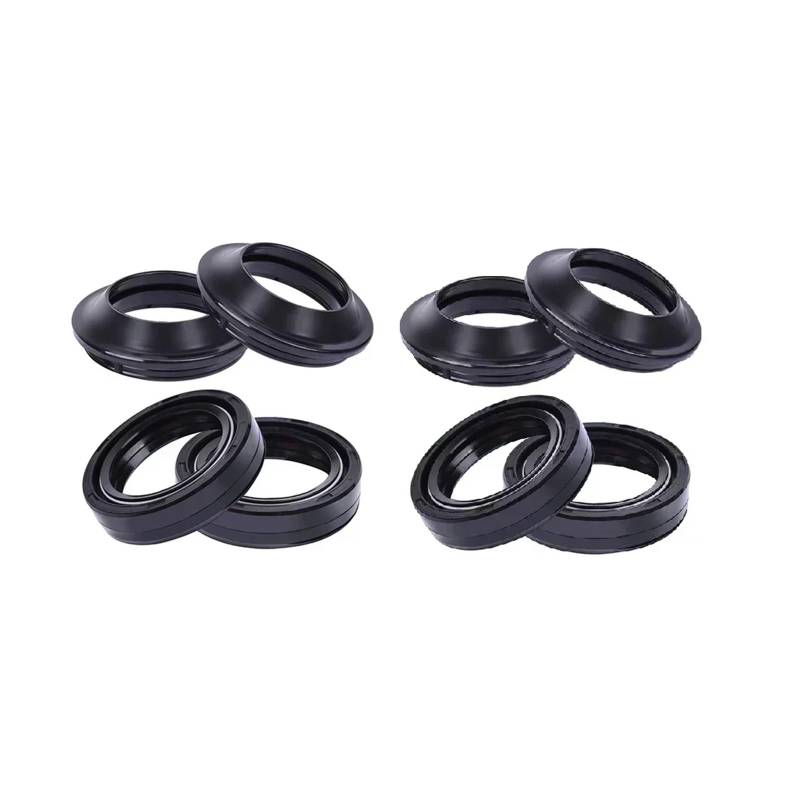 33x46x11 33 * 46 Gabel Dämpfer Öl Dichtung 33 46 Staub Abdeckung for 125 EURO 3 2006-2007 150 EURO 2 2001-2004(4pcs seal 4pcs cover) von QZTOYS