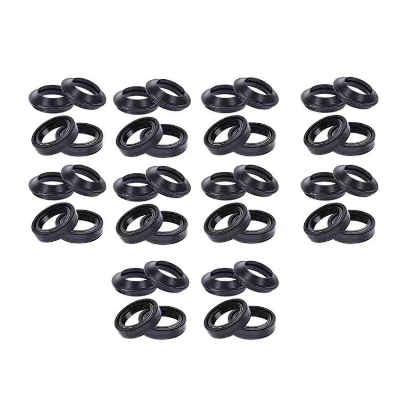 33x46x11 Gabel Dämpfer Öl Dichtung 33 46 Staub Abdeckung for CB400 CB400A for CB400F 400 CB 400(20pc seal 20pc cover) von QZTOYS