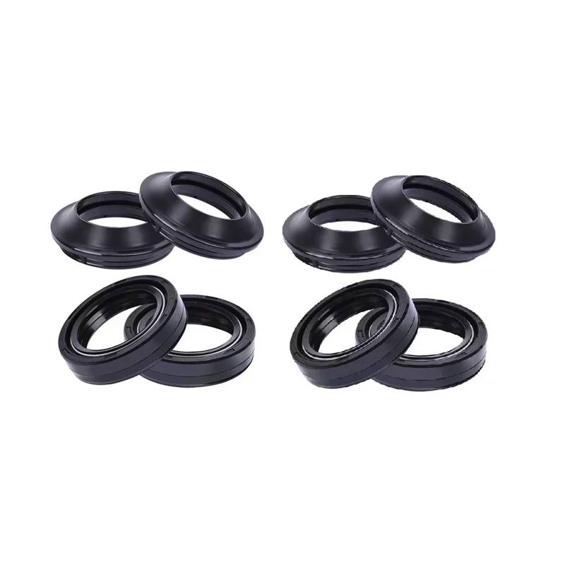 33x46x11 Gabel Dämpfer Öl Dichtung 33 46 Staub Abdeckung for CB400 CB400A for CB400F 400 CB 400(4pcs seal 4pcs cover) von QZTOYS