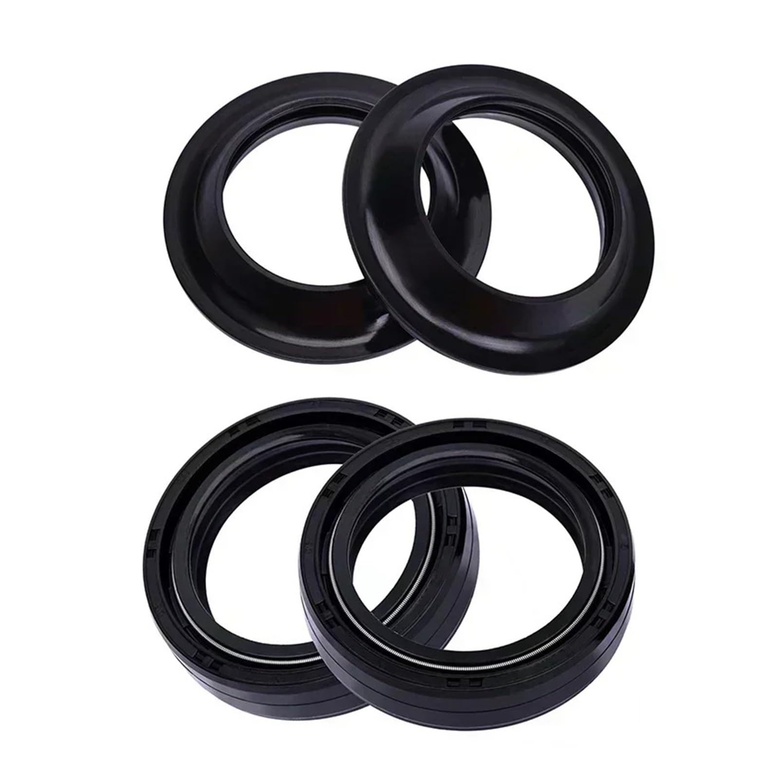 35x48x11 35 * 48 Motorrad Gabel Dämpfer Öl Dichtung 35 48 Staub Abdeckung for ZX550 ZX550A ZX 550 Z900 Z900Z Z 900(2pcs seal 2pcs cover) von QZTOYS