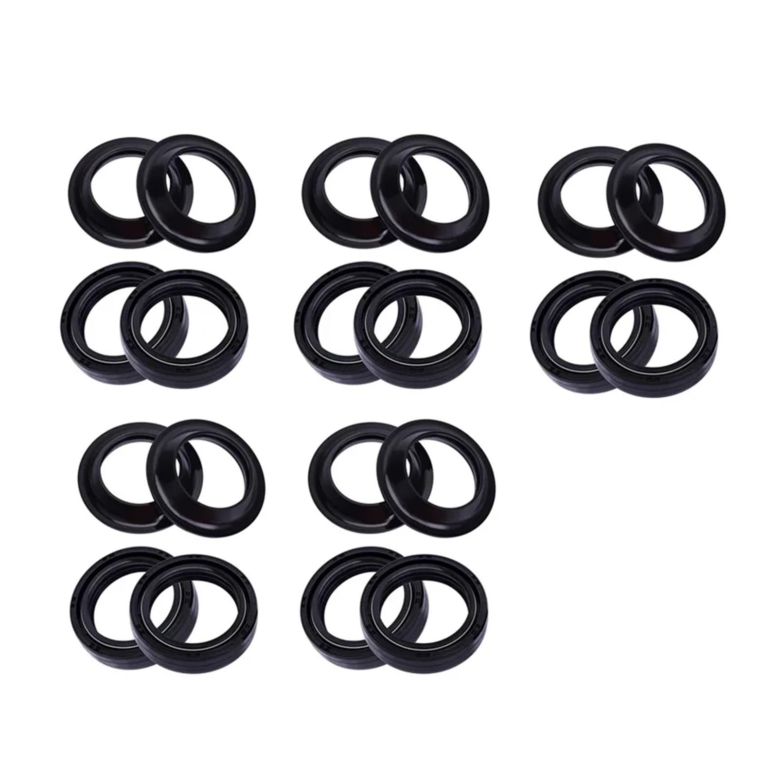 35x48x11 35 * 48 Motorrad Zubehör Gabel Dämpfer Öl Dichtung 35 48 Staub Abdeckung for 125 RV RX RX125 125 RV125(10pc seal 10pc cover) von QZTOYS