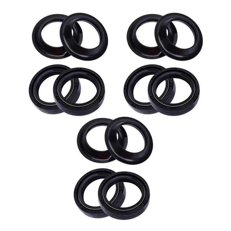 35x48x11 35 * 48 Motorrad Zubehör Gabel Dämpfer Öl Dichtung 35 48 Staub Abdeckung for 125 RV RX RX125 125 RV125(6pcs seal 6pcs cover) von QZTOYS