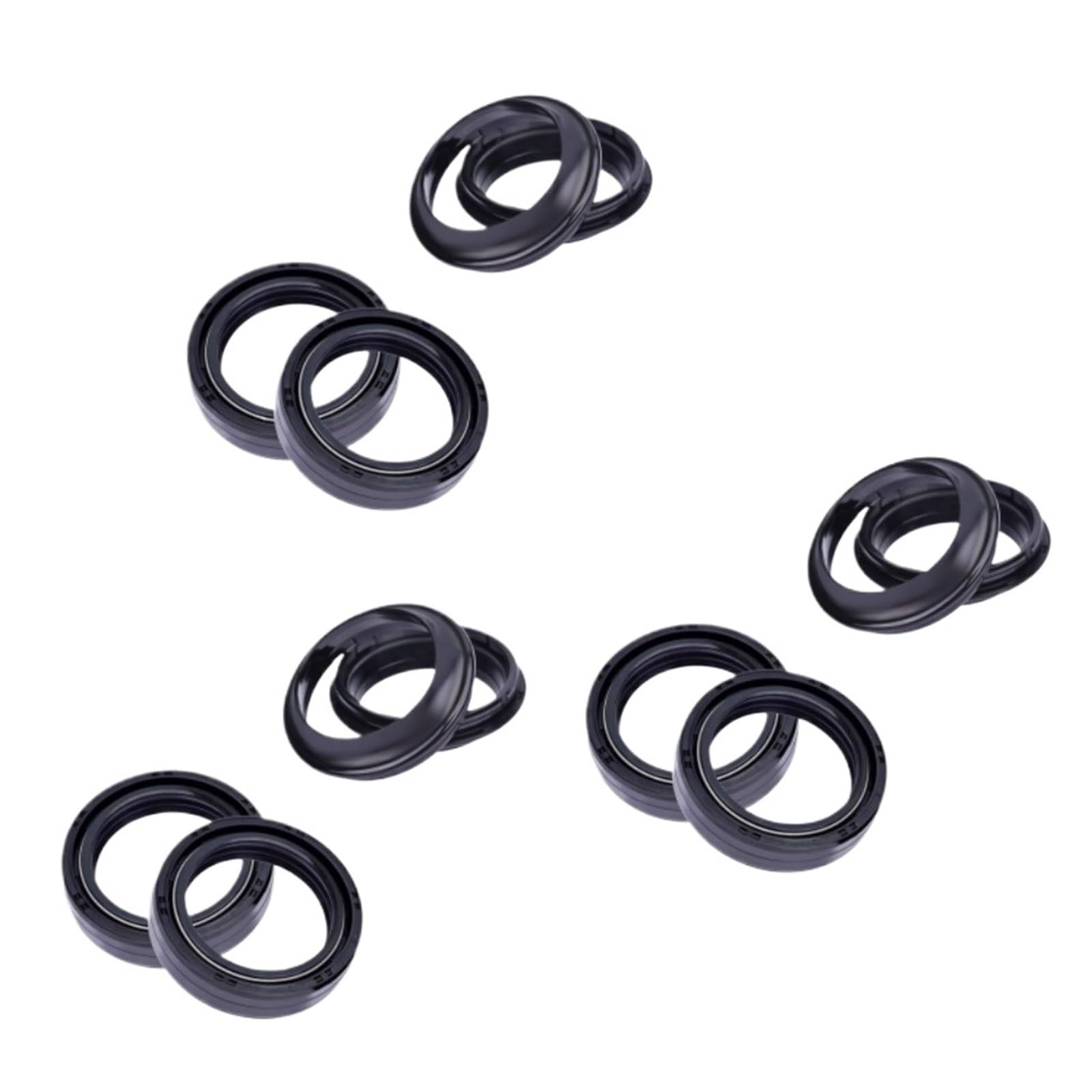 39x51x8/11mm Motorrad Vorne Öl Dichtung for PRO125 RACING TXT PRO 250 280 TXT PRO RACING300 COTA 258 4RT COTA300(6pcs oil 6pcs dust) von QZTOYS