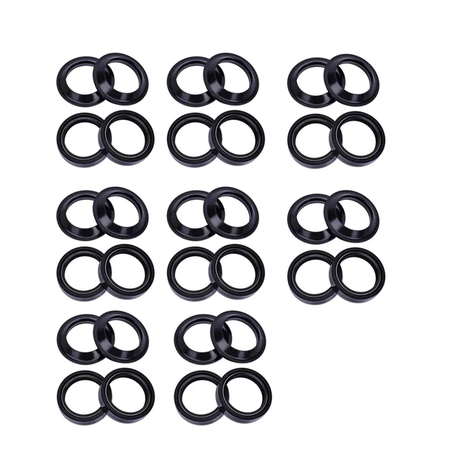 39x51x8 39 * 51 * 8 Motorcycle Front Shock Fork Damper Oil Seal Spring 39 51 Dust Cover Lip For 1AE-23145-00 For 39 TECH(16pc seal 16pc cover) von QZTOYS