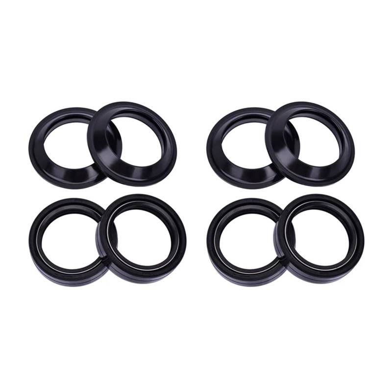 39x51x8 39 * 51 * 8 Motorcycle Front Shock Fork Damper Oil Seal Spring 39 51 Dust Cover Lip For 1AE-23145-00 For 39 TECH(4pcs seal 4pcs cover) von QZTOYS