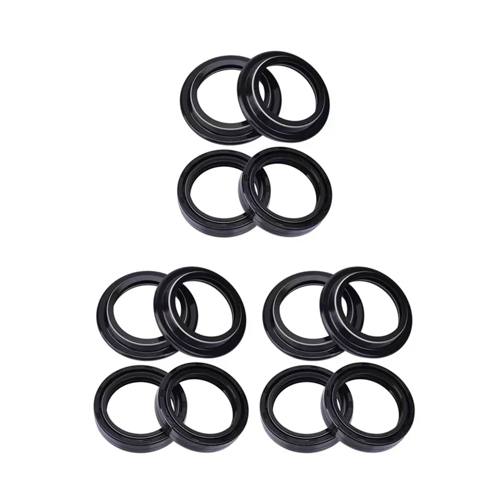 41x53x8 41 * 53 Motorcycle Front Shock Fork Damper Oil Seal 41 53 Dust Cover Lip For T100 2005-2017 16 T2047115(6pcs seal 6pcs cover) von QZTOYS