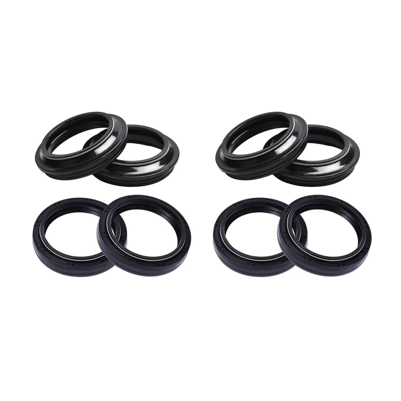 41x53x8 41 53 8 mm Motorcycle Front Fork Damper Oil Seal & 41x53 Dust Seal Lip For XR250R XR250 XR 250 400 600(4pc seal 4pc Cover) von QZTOYS