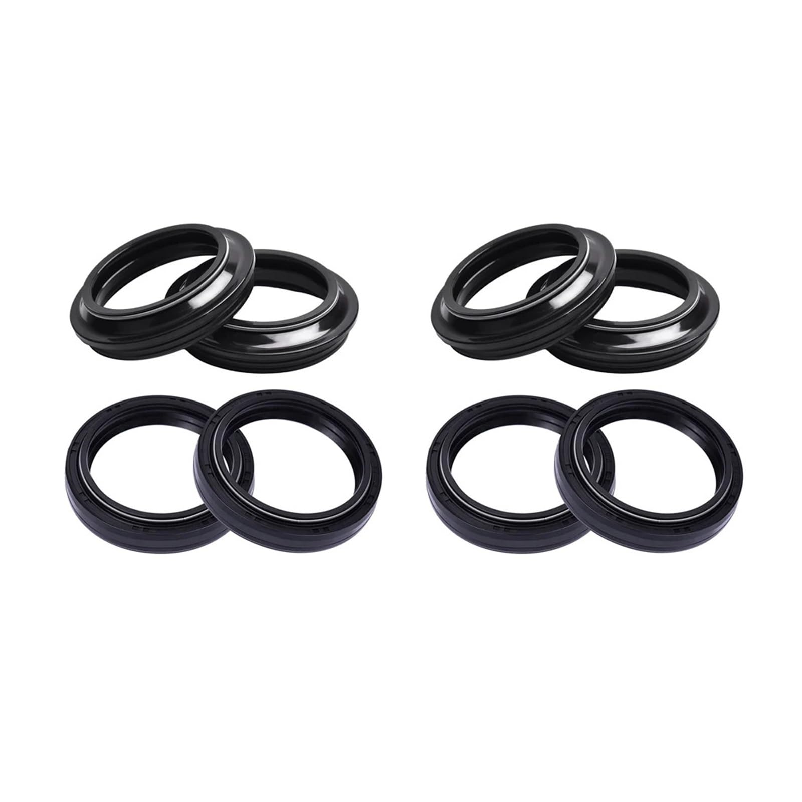 41x53x8 Motorcycle Shock Absorber Front Fork Damper Oil Seal & 41x53 Dust Cover Lip For GSX-R1100H GSX-R1100J GSX-R1100M(4pc seal 4pc Cover) von QZTOYS