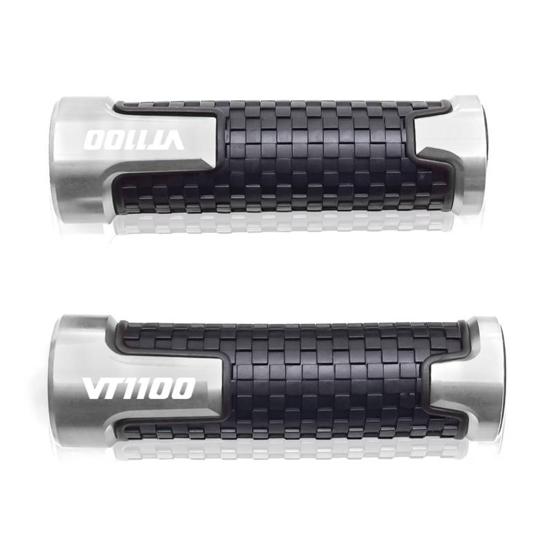 Handgriffe Lenker Für Hon&da VT1100/VT 1100 C Spirit 7/8 "22mm Universal Motorrad Aluminium Gummi Anti-Slip Griff Bar Grip Lenker Handgriffe Bausätze von QZWSRIWL