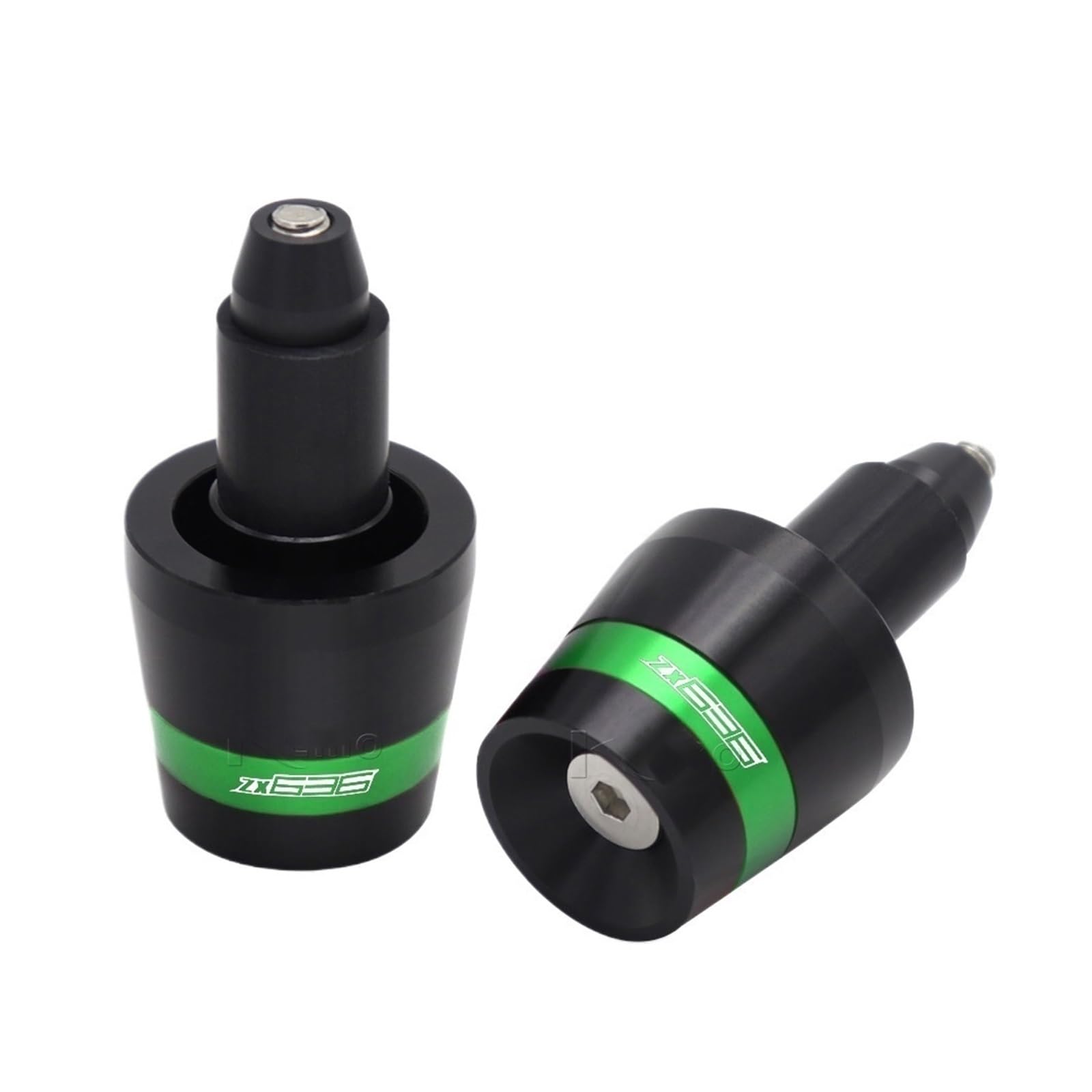 Lenkerendstopfen Motorrad 13-22mm Griff Bar End Gewicht Lenker Griffe Kappe Stecker Für Kawasaki Z900 Z800 Z750 Z650 Z300 Z250 ZX636 ZX6R von QZWSRIWL