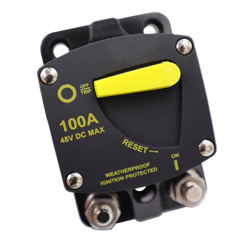 Qaonsciug 100A Leistungsschalter Mit Manuellem Reset DC12V-48V Auto Stereo Inline Sicherungen Blockhalter Wechselrichter Für Die Automobilindustrie von Qaonsciug