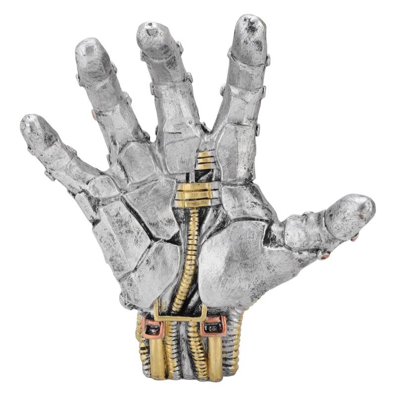 Moderne Roboter Handskulptur Fünf Finger Skulptur Cyberpunk -Ästhetik -Dekor -Statue -Orament für Wohnzimmer Studie Büro Mechanische Hand -Statue -Harz Sammlerstücke von Qcwwy