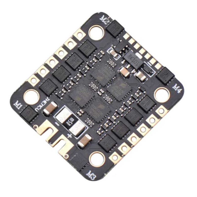 Qerwsdty EM40A BLHELI S DSHOT600 2-6S 40A 4-In-1 Brushless ESC 20x20mm Schwarz für FPV Stack Freestyle Micro-Type Drohnen von Qerwsdty