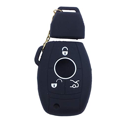 Qerwsdty Silikon HüLle für Smart Key Black von Qerwsdty