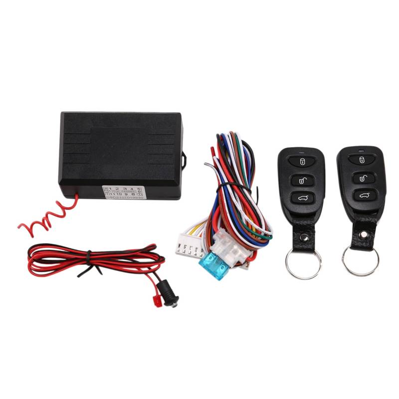 Qerwsdty Universalauto Alarmanlagen Auto Fernbedienung Zentralverriegelung Tuerschloss Keyless Entry System Zentralverriegelung mit Fernbedienung von Qerwsdty