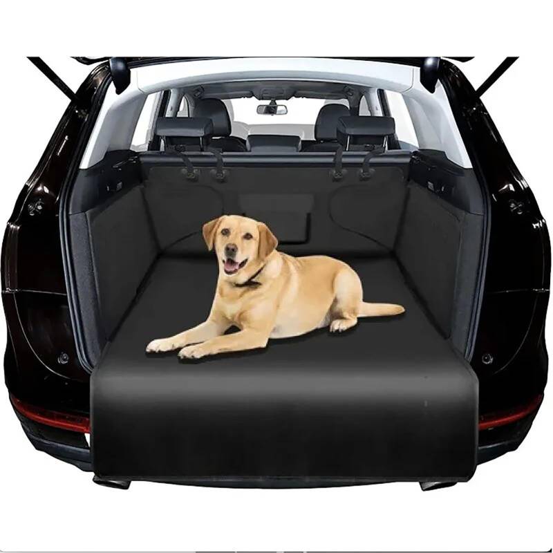 QiXia Kofferraumschutz Hund für Hyundai Equus Ⅵ 4-Seat 2009 2010 2011 2012 2013, Wasserdicht Kratzfest Pflegeleicht Auto Kofferraum Hundedecke,B von QiXia