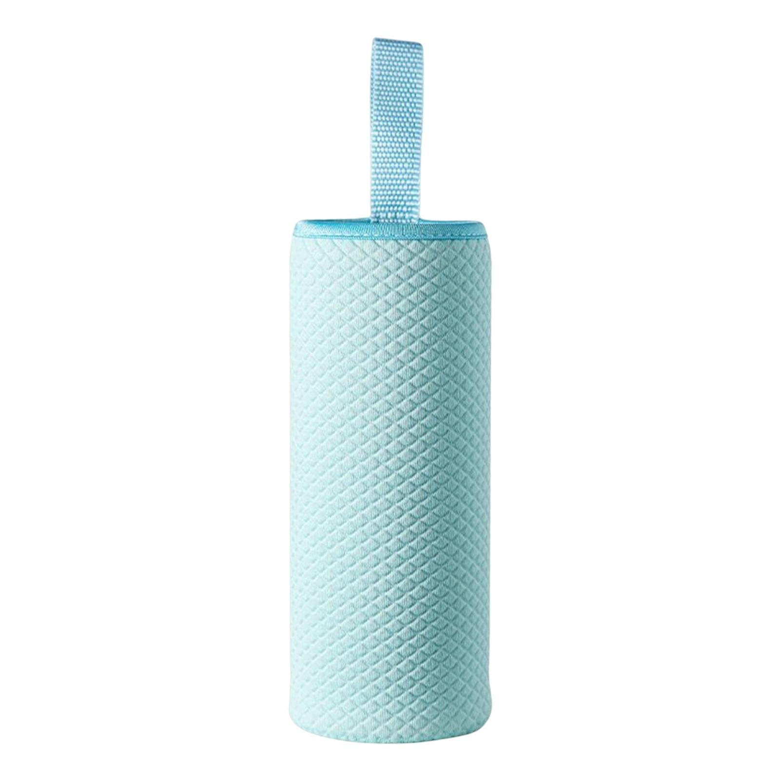 Qianly Wasserflaschentaschenhalter, Neopren Isolierte Flaschenhalterabdeckung für 550 Ml Flaschen mit Griff für Mädchen, Jungen Und Erwachsene, Blau von Qianly