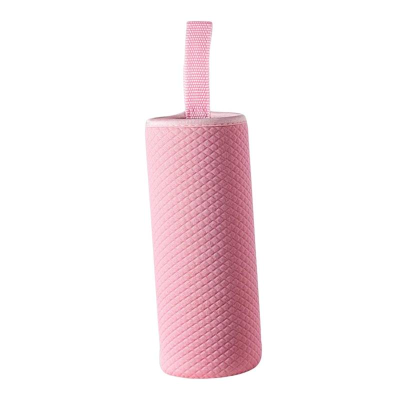 Qianly Wasserflaschentaschenhalter, Neopren Isolierte Flaschenhalterabdeckung für 550 Ml Flaschen mit Griff für Mädchen, Jungen Und Erwachsene, Rosa von Qianly