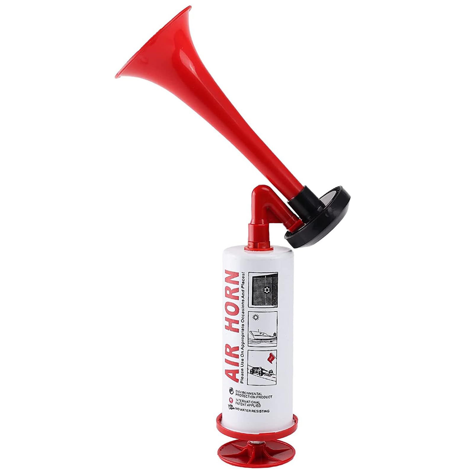 Qidoe Signalhorn Fanfare Druckluft Air Horn, Boot Hörner, Stadionhorn Luftdruck, Luftbetriebenes Horn Extrem Laut, Kann im Verkehr, Das Horn des Rennens und Partys Als Hupe Verwendet Werden von Qidoe