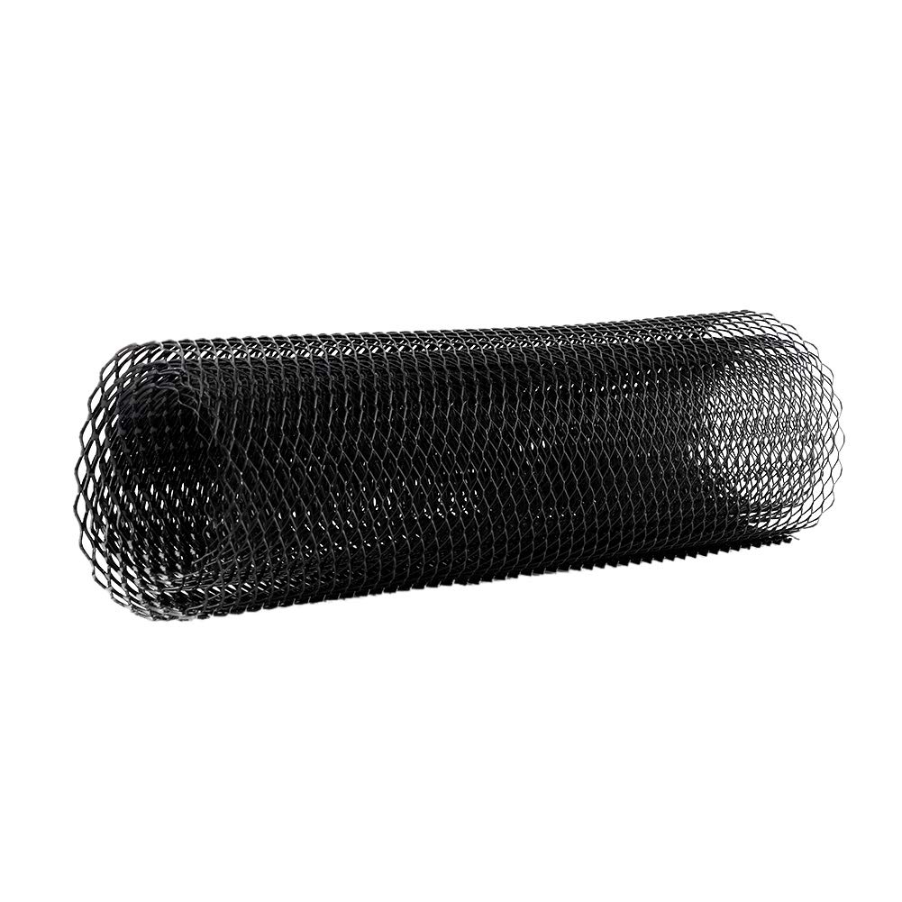 Qiilu 6 x 12 mm Kühlergrill aus Aluminiumlegierung, universell, sechseckig, für Stoßstange (schwarz) von Qiilu