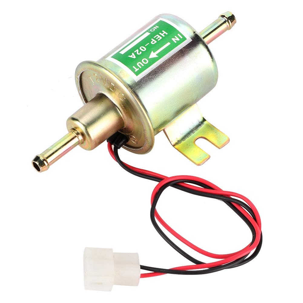 12V Universal Hochleistungs-Kraftstoffpumpe Metall Niederdruckschraube Befestigung Diesel Benzinpumpe HEP-02A von Qiilu