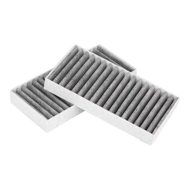 2008 jk wrangler cabin filter Qiilu Luftfilter, 2 Stk. Staubpollen-Luftfilter für Autokabine 55111302AA 68233626AA für Wrangler 3.6L 2.8 3.8 3.6 V6 von Qiilu