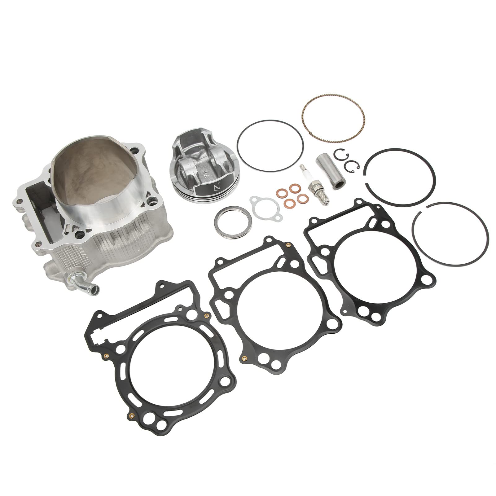 94 Mm Zylinderkopf-Kolbendichtungssatz, Motorrad-Motor-Umbausatz, Ersatz für LTZ 400 Modelle 2003 2014, Umbausatz, Aluminium-Zylinderkolben-Dichtungssatz, Zylinderkopf von Qiilu