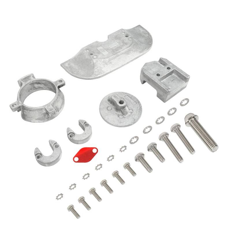 Qiilu Aluminium-Anoden-Kit, für Mercruiser 1 Generation 2 Z-Antriebe Aluminium-Anoden-Kit 888756Q01 Hochfest, Rostfrei von Qiilu