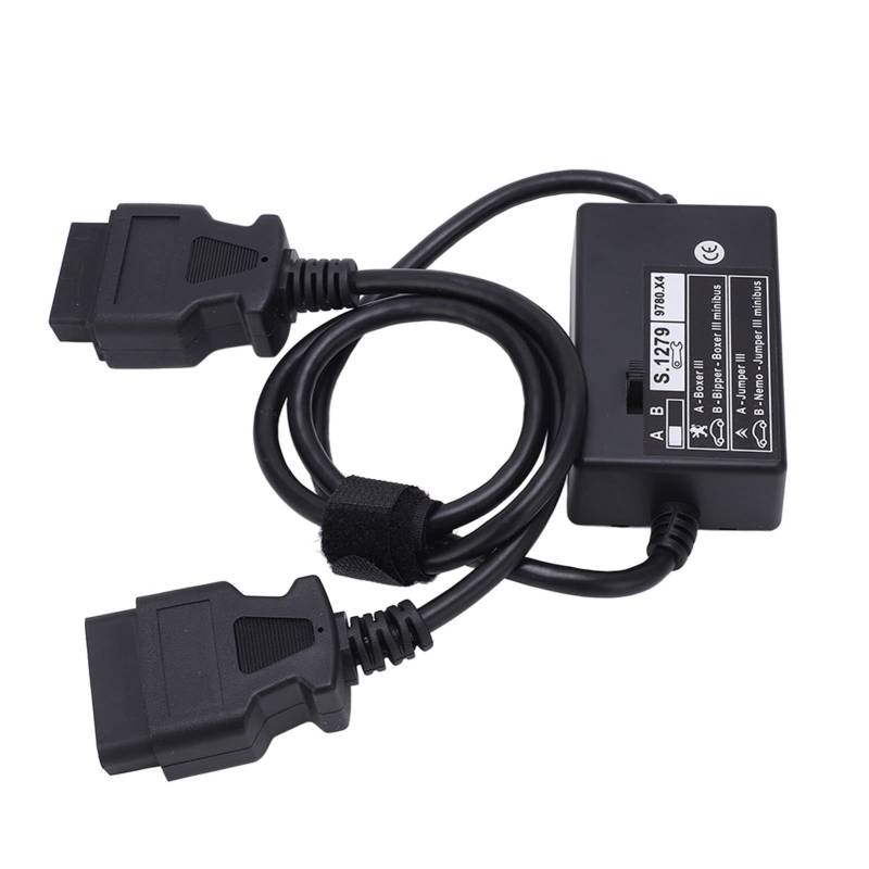 Auto OBD2 Diagnosekabel丨 Auto-Diagnosekabel 丨OBD2 Stecker auf Buchse Diagnoseadapterkabel S.1279 S1279 Modul Ersatz für Bipper Autoreparaturwerkzeug von Qiilu