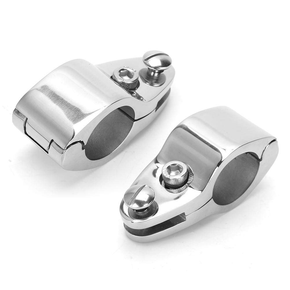 Qiilu 2 Stk. Marine Jaw Slides, Edelstahlboot Marine Hinged Upper Jaw Slide Hardware Fittings(32 mm) von Qiilu