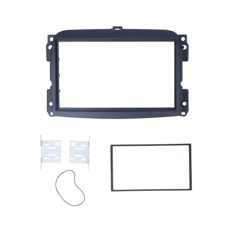 Qiilu 2Din Stereo Radio Fascia DVD für Audio Navigation Panel Rahmen Trim Fit für für 500L 2012-2015 X5k632 von Qiilu