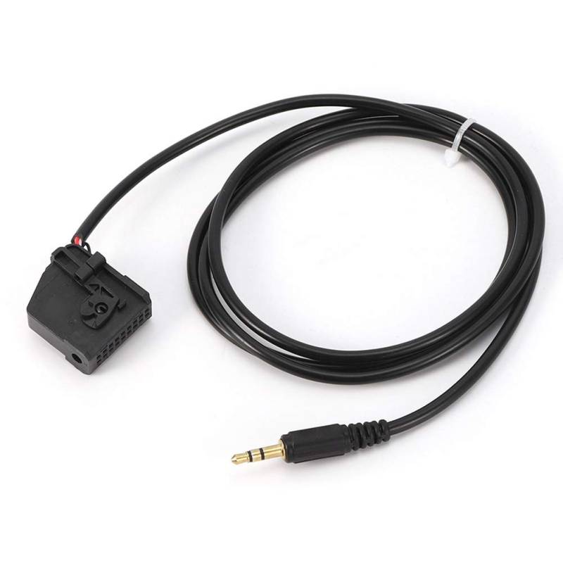 Qiilu AUX-Eingangsadapterkabel, 3,5 mm AUX-Hilfseingangsadapter Adapterkabel MP3-Anschluss Passend für CLK SL SLK W168 W202 W203 W208 von Qiilu