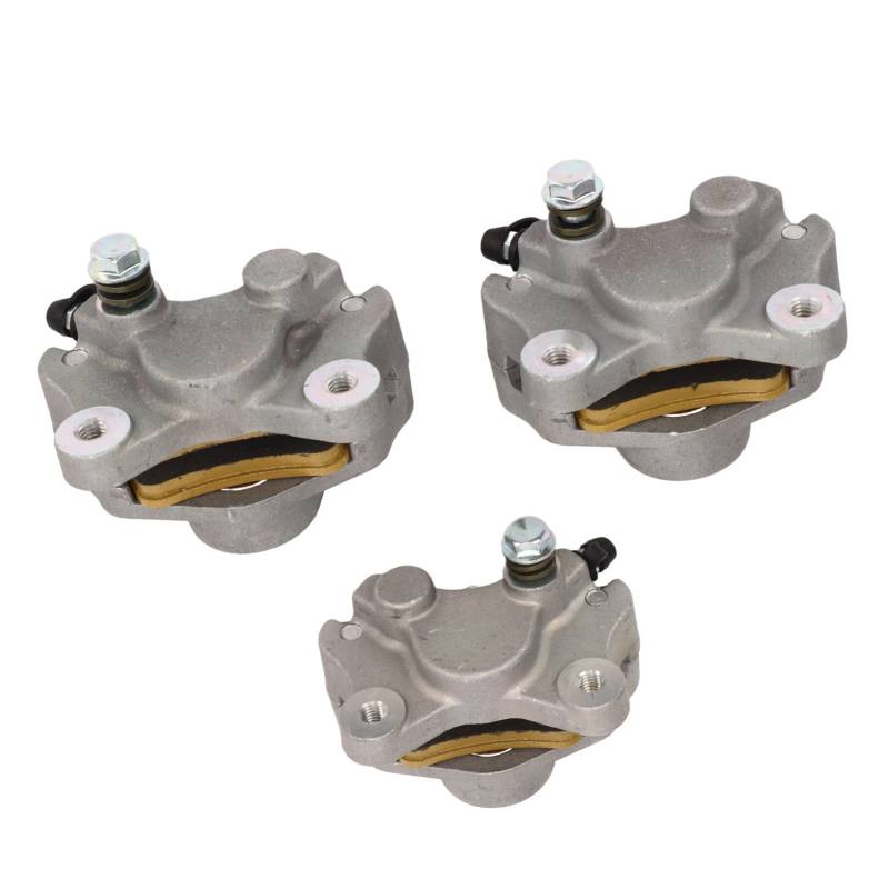 Qiilu Bremssättel, für Arctic Cat ATV 250 300 375 400 454 500 3PCS 0402 010 Vorne Links Rechts Hinten Starke Leistung von Qiilu