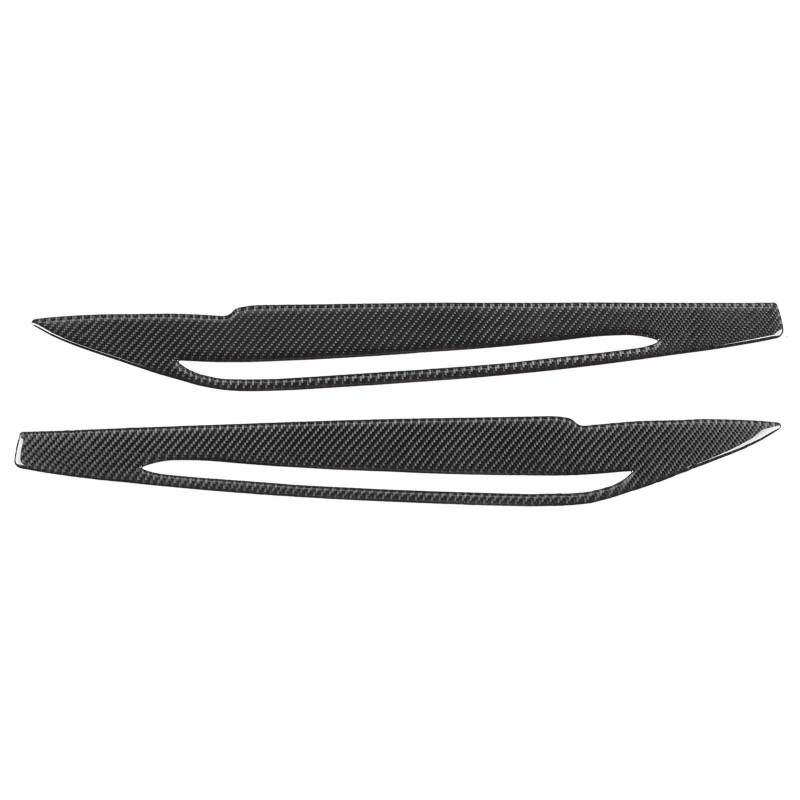 Scheinwerfer Augenbraue, Scheinwerfer Augenbraue, Qiilu Carbon Auto Styling Frontscheinwerfer Augenlid Fit für X5 X6 F15 F16 2014-2018 (2Pcs) von Qiilu