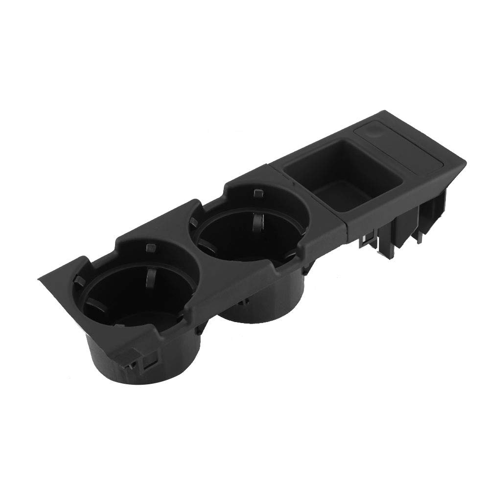 Qiilu E46 Cup Holder, Mittelkonsole Getraenkehalter, Getränkehalter Mittelkonsole Becherhalter Cupholder Dosen Halterung für E46 1998-2006 von Qiilu